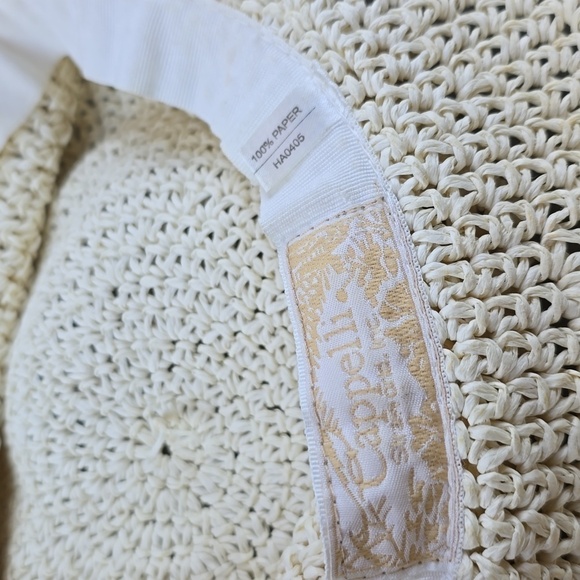 Cappelli 💯 paper hat women's size is about 57 cm Seashell decoration. - Picture 6 of 6